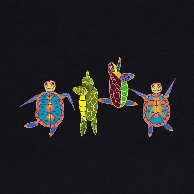 Dancing Turtles by Sam R. England